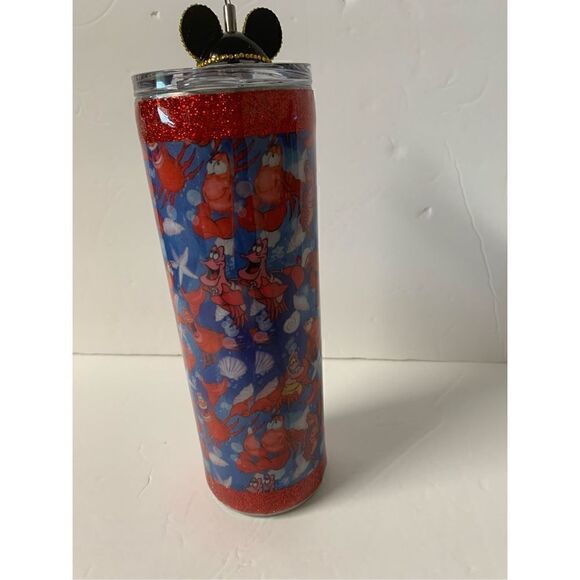 Handmade Mermaid/Lobster 20 oz Tumbler with straw topper - Picture 3 of 6
